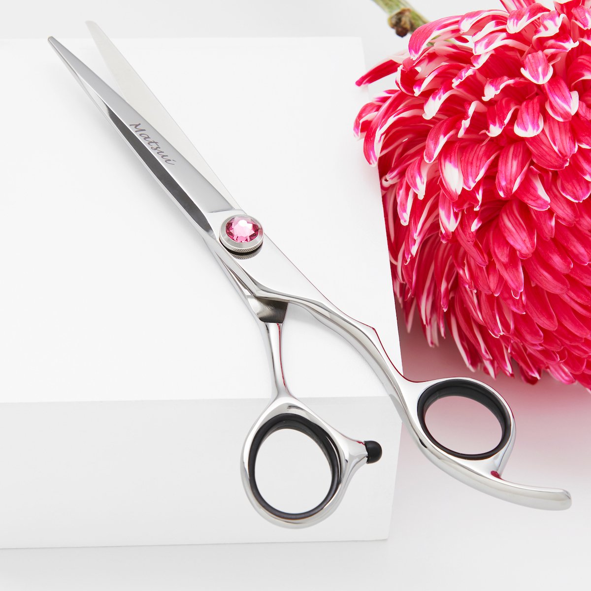 2020 Lefty Matsui Swarovski Elegance Pink Scissors &amp; Thinning Shears Combo (Limited Edition) (4533442379837)